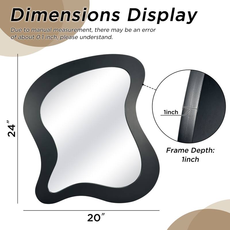 Asymmetrical Accent Mirror Irregular Wall Mirror