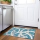 preview thumbnail 52 of 132, Premium Washable Super Soft Modern Zeus Mayfield Rug Teal - 1'8" x 2'6"