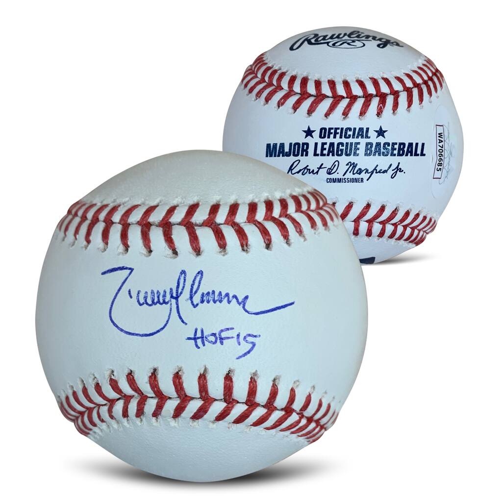 Randy Johnson Autographed MLB Signed Baseball Hall of Fame HOF 15 JSA COA With UV Display Case - 8'6" x 11'6"