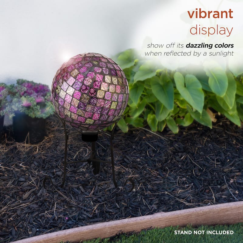 10 Inch Gazing Globe Shinning Purple