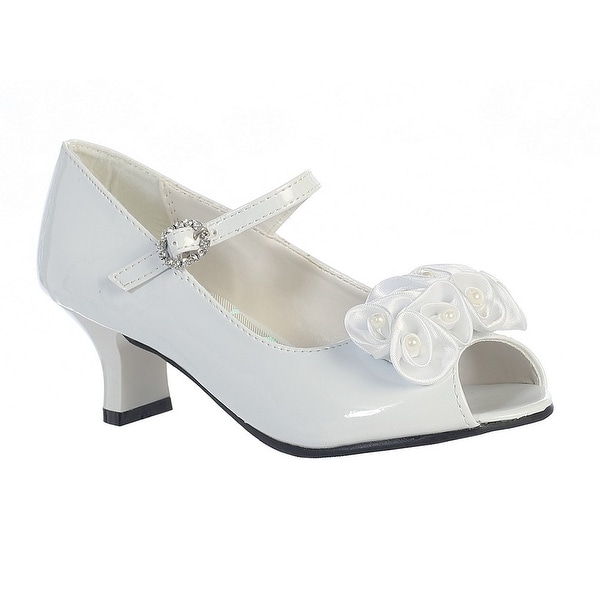 girls white occasion shoes