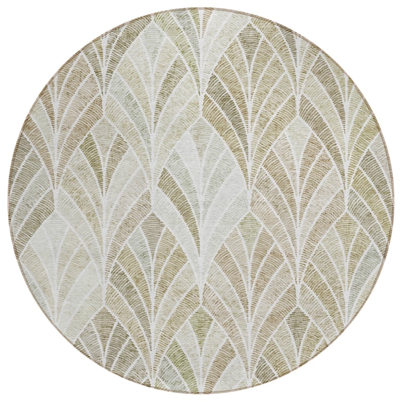 HomeRoots Geometric Transitional Rectangle Outdoor Rug