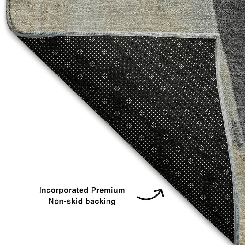 Premium Washable Super Soft Abstract Brushstrokes Mayfield Rug