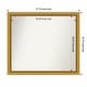 preview thumbnail 88 of 143, Townhouse Gold Framed Non-Beveled Custom Wall Mirror, Bathroom Vanity Mirror Outer Size: 37.75 x 32.75