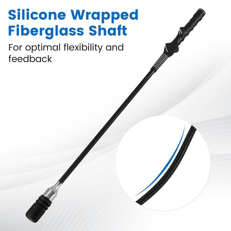 Gymax Golf Swing Trainer Click Stick Swing Training Aid for Speed