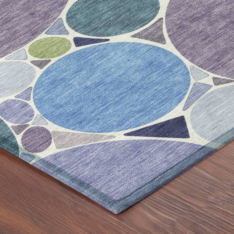 Machine Washable Indoor/ Outdoor Contemporary Rowan Chantille Rug