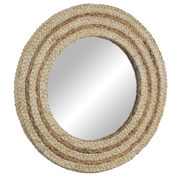Woven Rattan Accent Mirror 21" - Brown. Opens flyout.