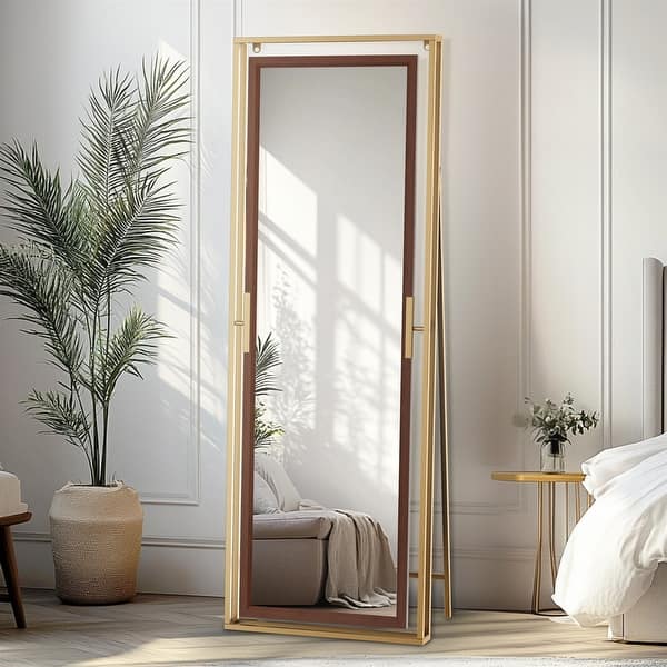 Full Length Mirror Dressing Mirror Wall-Mount/ Standing for Home Use -  21.65x21.26x62.99 inch - Bed Bath & Beyond - 41697925