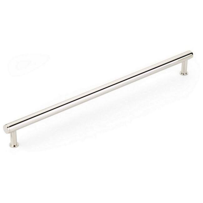 Schaub and Company Pub House 18" Center to Center Smooth Bar Solid - Polished Nickel