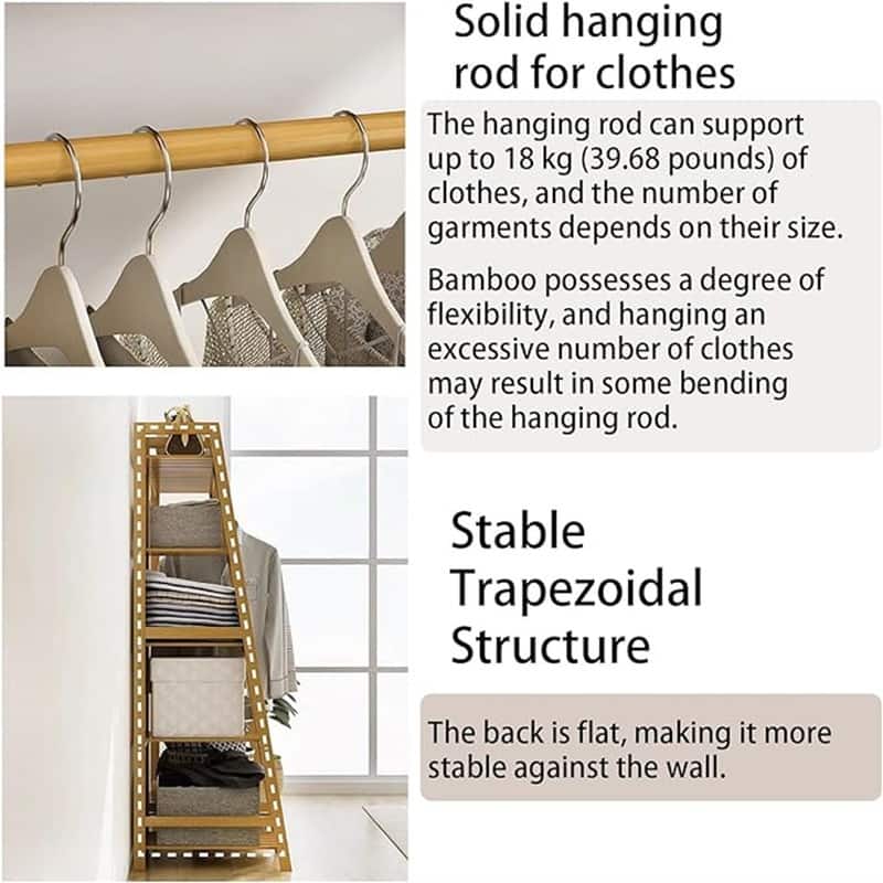 Clothing Garment Rack 7 Tier Storage Shelf - 15.74"D x51.2 "W x 55.11"H