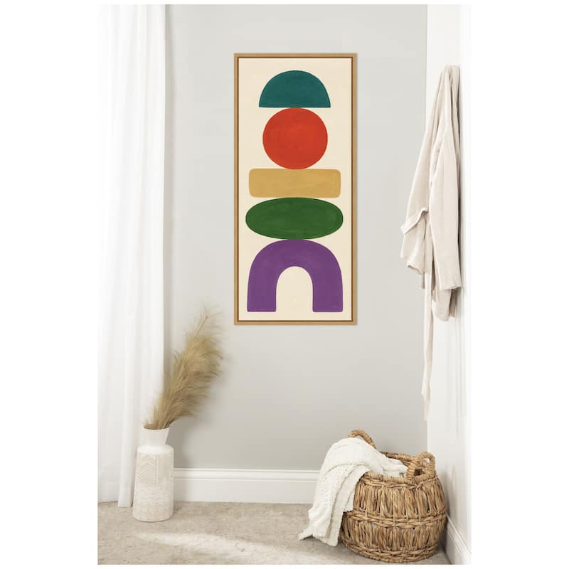 Kate and Laurel Toys Panel by Laura Moss Framed Canvas Wall Art Print