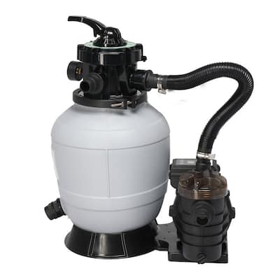 Sand Pool Filter 12in Tank with 1/2HP Pool Pump 115V