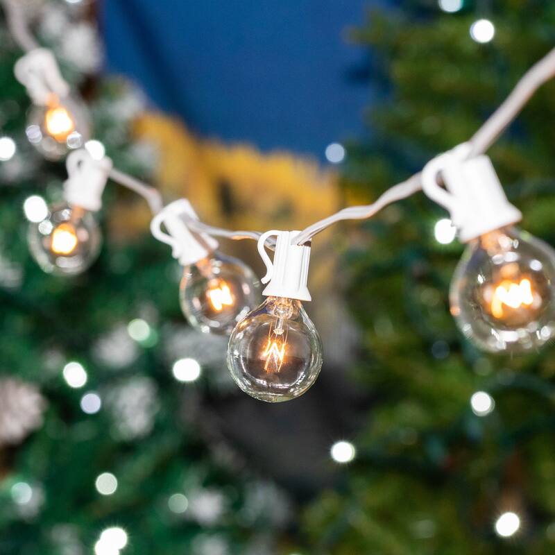 25 Foot G30 Outdoor Globe Patio String Lights - Set of 25 G30 Bulbs