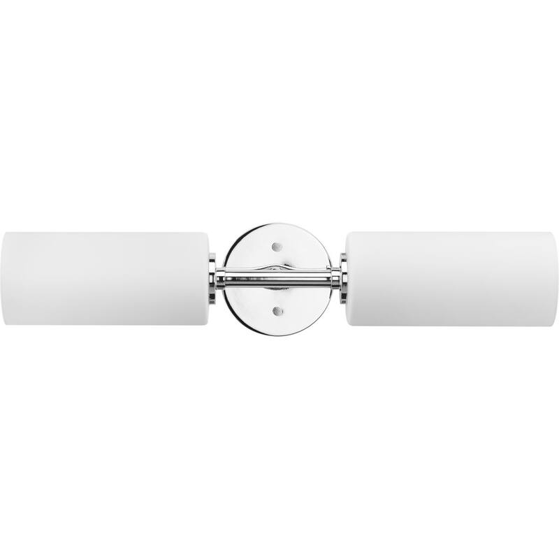 Cofield Collection Two-Light Polished Chrome Wall Bracket - 22.5 in x 5.62 in x 4.87 in