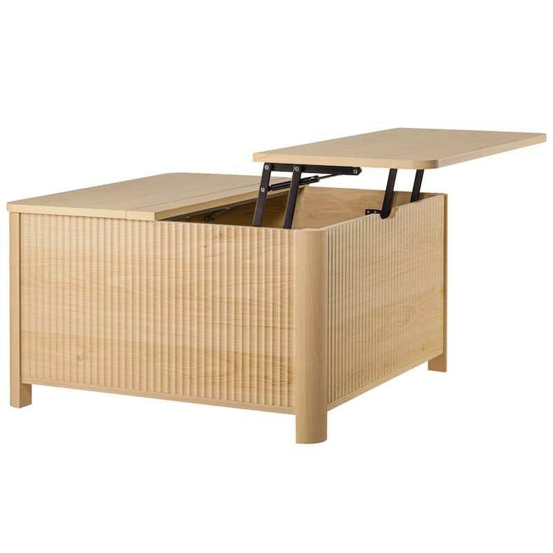 Squre Coffee Table with Large Capacity Storage