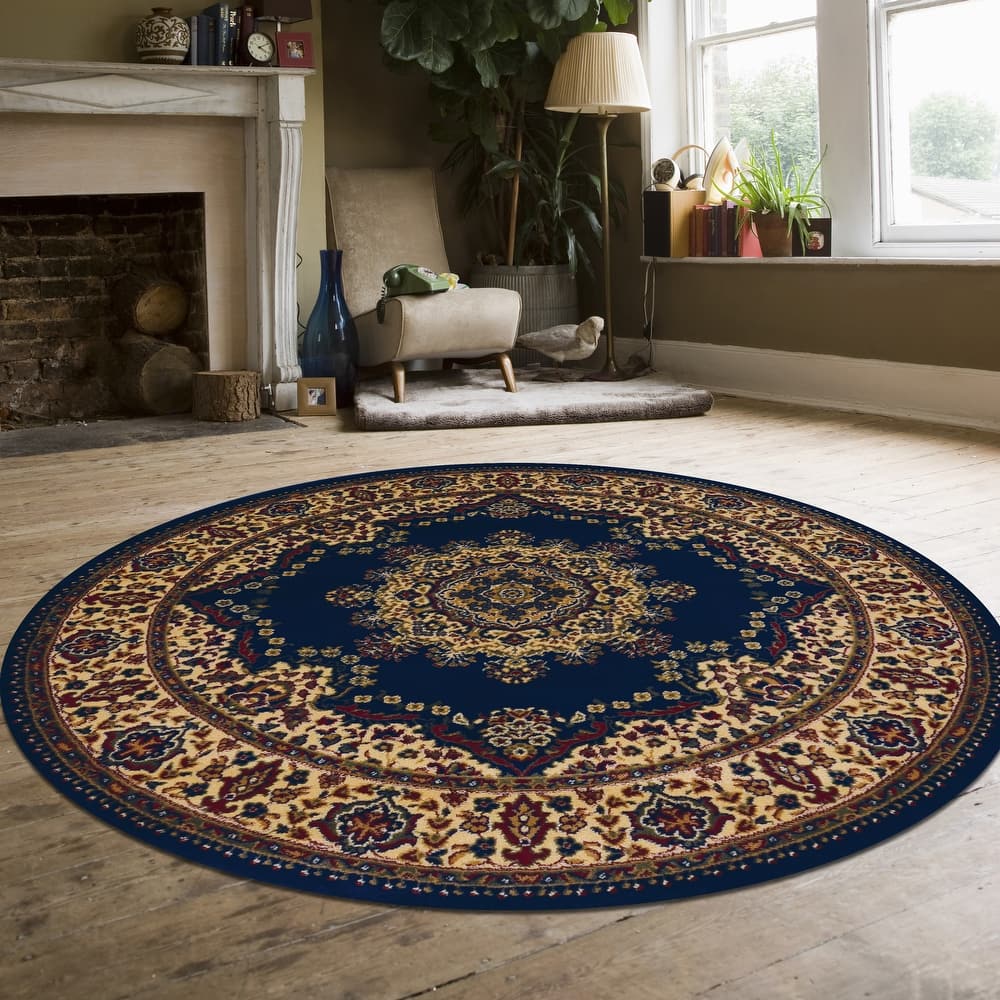 Admire Home Living Caroline Traditional Medallion Area Rug