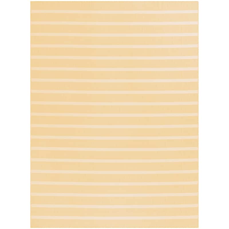 Nourison Selerno Indoor/Outdoor Striped Area Rug. - 8'x10' - Yellow/Ivory