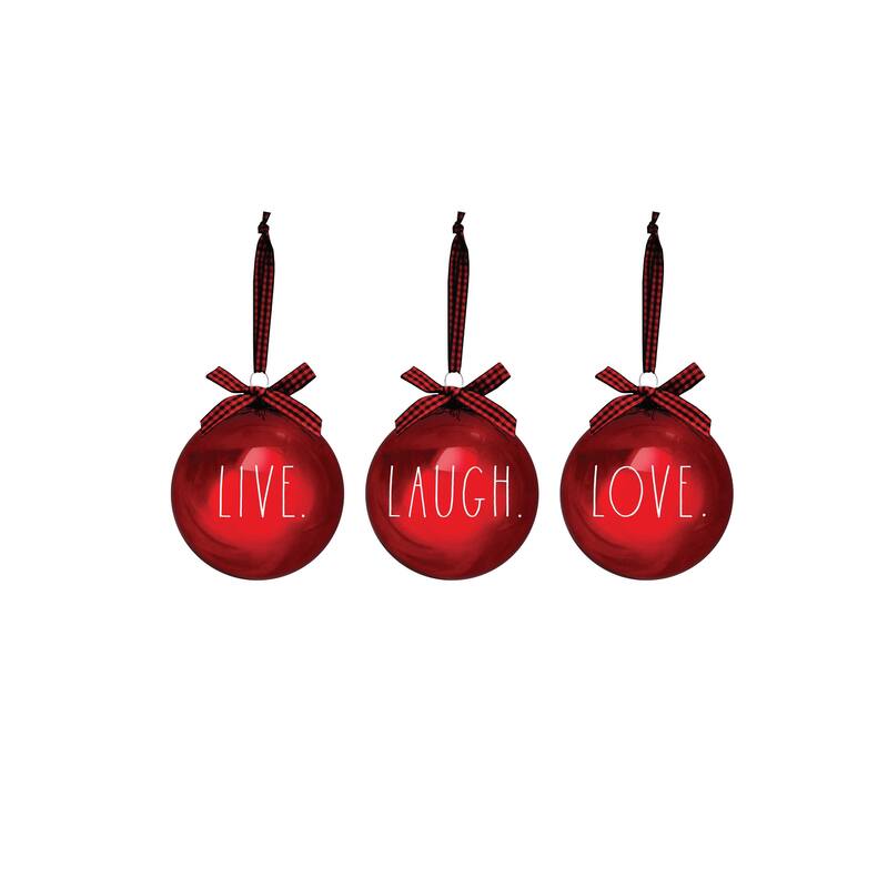 Rae Dunn Set of 3 CHRISTMAS Ornaments
