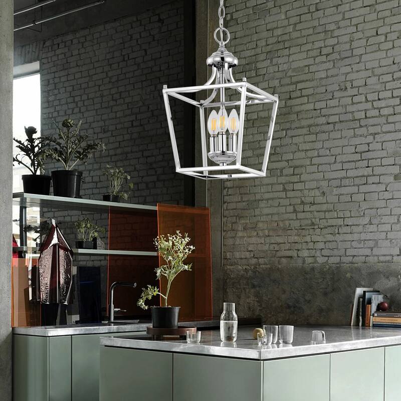 Camden Light Iron Classic Midcentury Pendant Lantern by JONATHAN Y