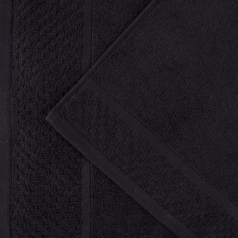 Superior Lodie Cotton Jacquard Solid and Two-Toned 9 Piece Towel Set