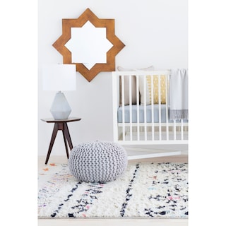 Hand Knotted Delancey Wool Area Rug - 6' x 9'