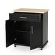 preview thumbnail 6 of 33, Batavia Indoor Kitchen Cart with Wheels by Christopher Knight Home