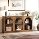 preview thumbnail 13 of 43, 63-Inch Farmhouse Console Table with 3 Tier Storage