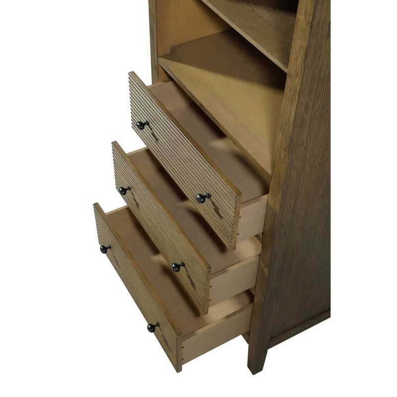 Kensington 16-28 Inch Open Shelving Bath Storage Cabinet