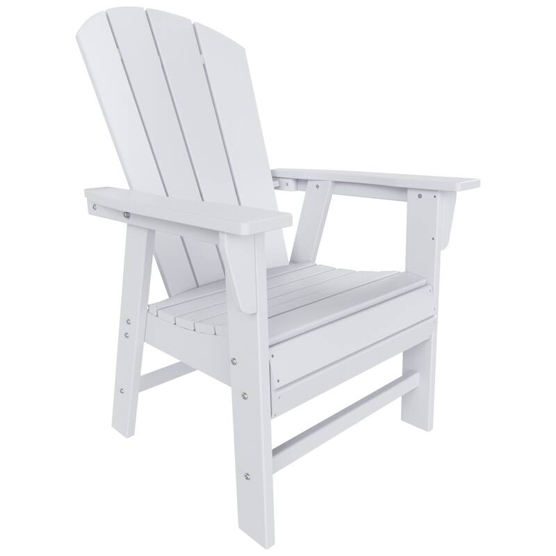 Polytrends Laguna Casual Upright Adirondack Chair (Set of 2)