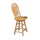 preview thumbnail 1 of 1, 40" light oak brown swivel barstool