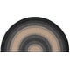 preview thumbnail 68 of 71, SAFAVIEH Handmade Braided Josefa Country Rug 2'6" x 5' Half-Moon - Black/Grey - Novelty
