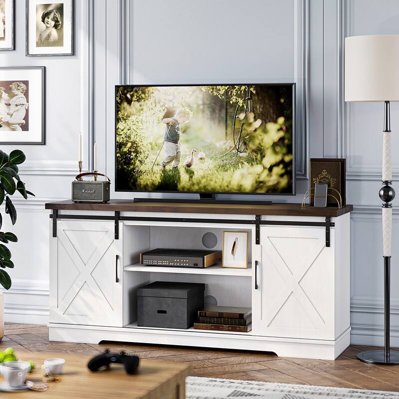 Barn Door TV Cabinet