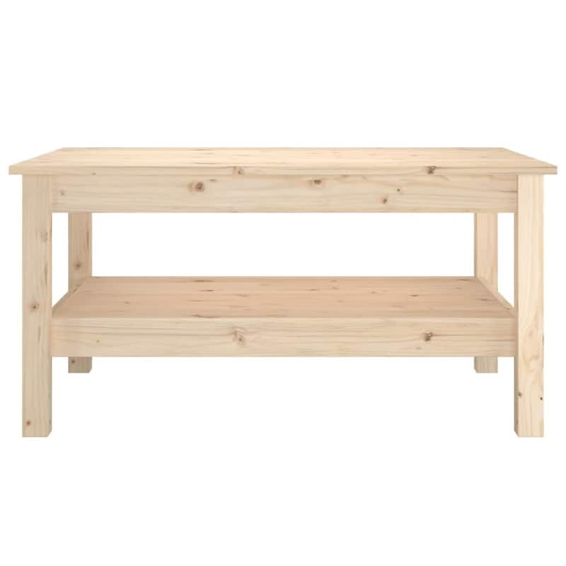 vidaXL Coffee Table Solid Pine Wood