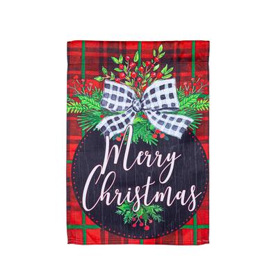 Farmhouse Ornament Suede Garden Flag