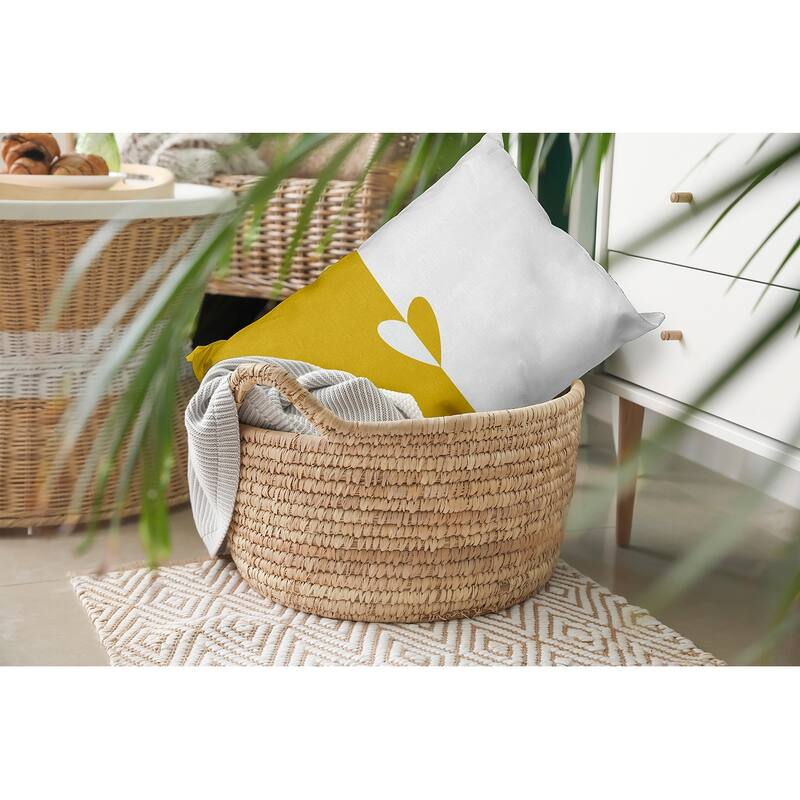 Modern Heart Valentines Day Decorative Throw Pillow