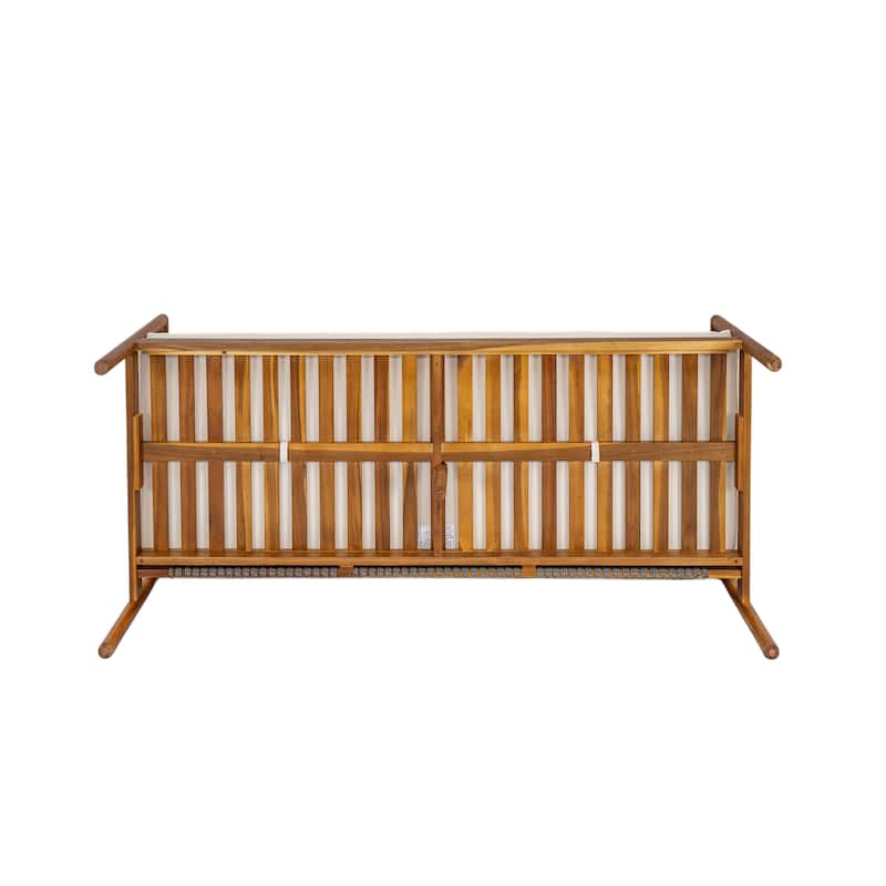 Christopher Knight Home- Elk Acacia Wood Outdoor Chat Set