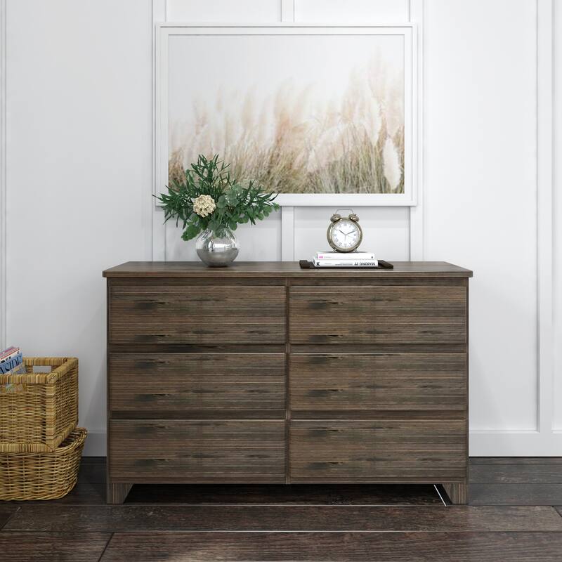 Max and Lily Farmhouse 6 Drawer Dresser