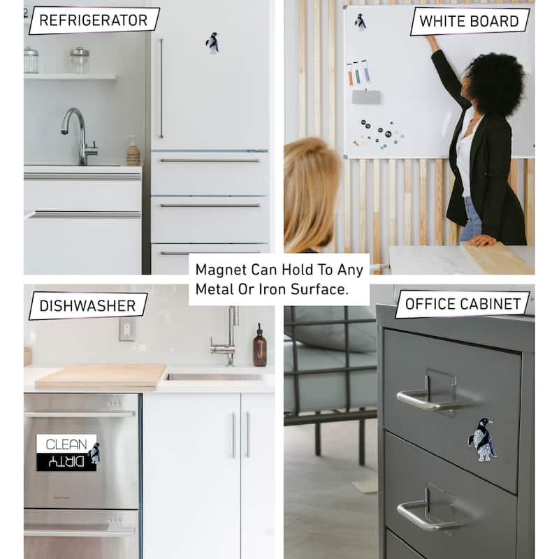 CoTa Global Penguin Sparkling Refrigerator Magnet with Crystalst - 2 Inches