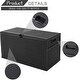 preview thumbnail 4 of 7, SUNCROWN 120 Gallon Deck Box Outdoor Resin Wicker Storage Container