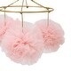 preview thumbnail 3 of 4, Lambs & Ivy Secret Garden Pink Pom Pom Musical Baby Crib Mobile Soother Toy