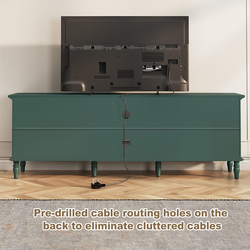 67''Vintage TV Stand for TVs Up to 75"