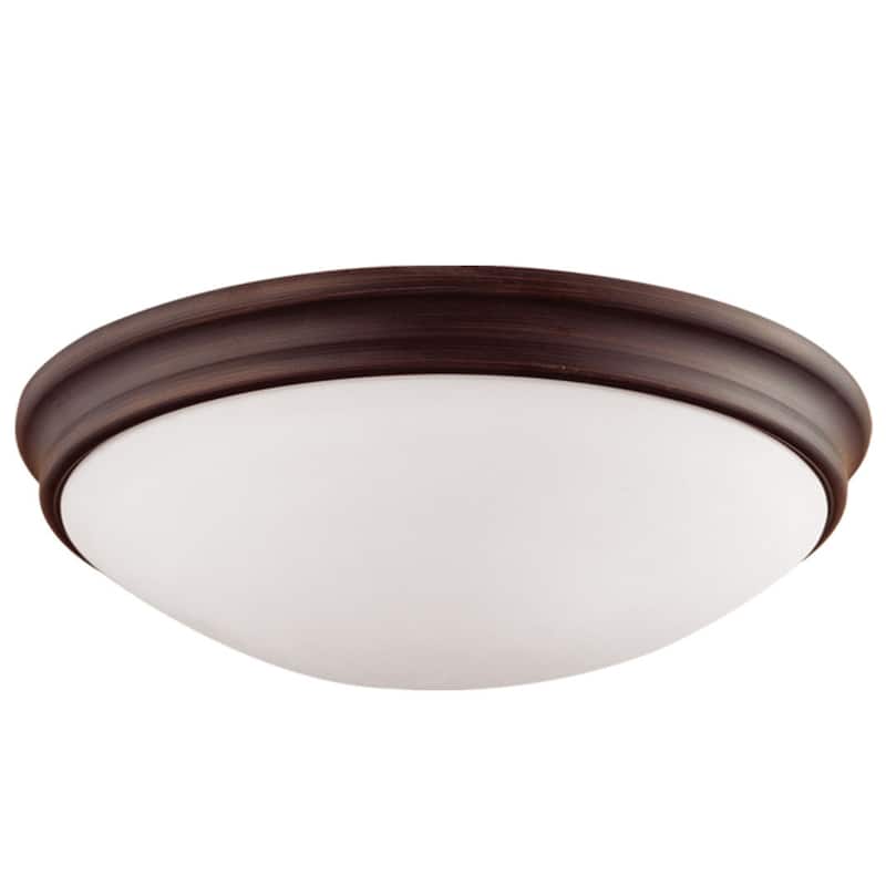 Millennium Lighting 3 Light 14" Wide Flush Mount Bowl Ceiling Fixture - Rubbed Bronze