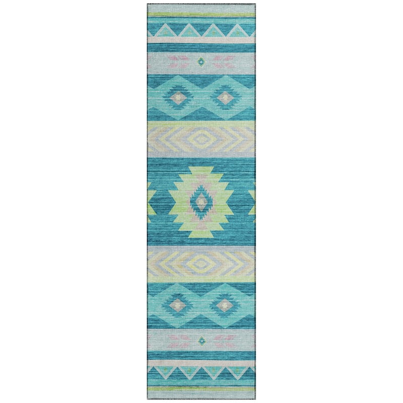Indoor/ Outdoor Sonora Global Medallions Washable Rug
