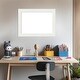 preview thumbnail 22 of 36, Amanti Art Vanity White Narrow Framed Dry Erase Magnetic Board