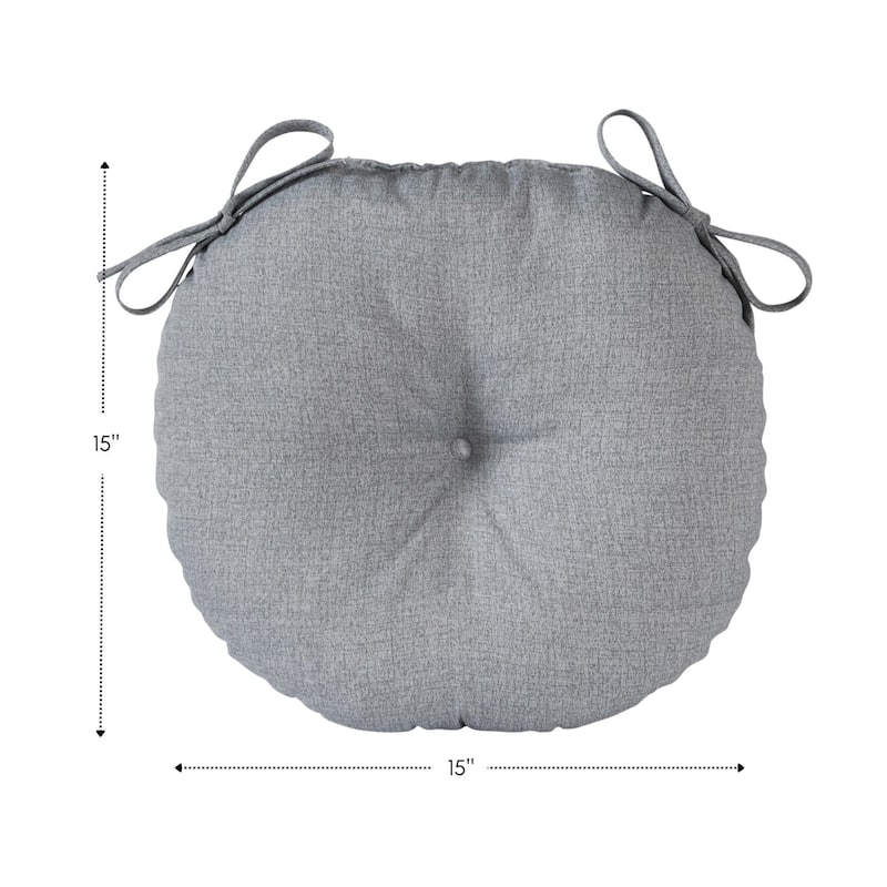 Outdoor15-inch Round Bistro Chair Cushion (Set of 4)