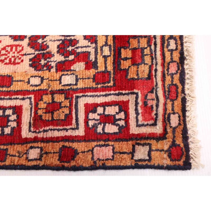 ECARPETGALLERY Hand-knotted Andelz Dark Navy, Red Wool Rug - 4'1 x 6'11