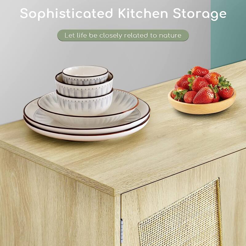 Sapphome Dog Crate Furniture Large Breed TV Stand with 2 Sliding Doors,Grey
