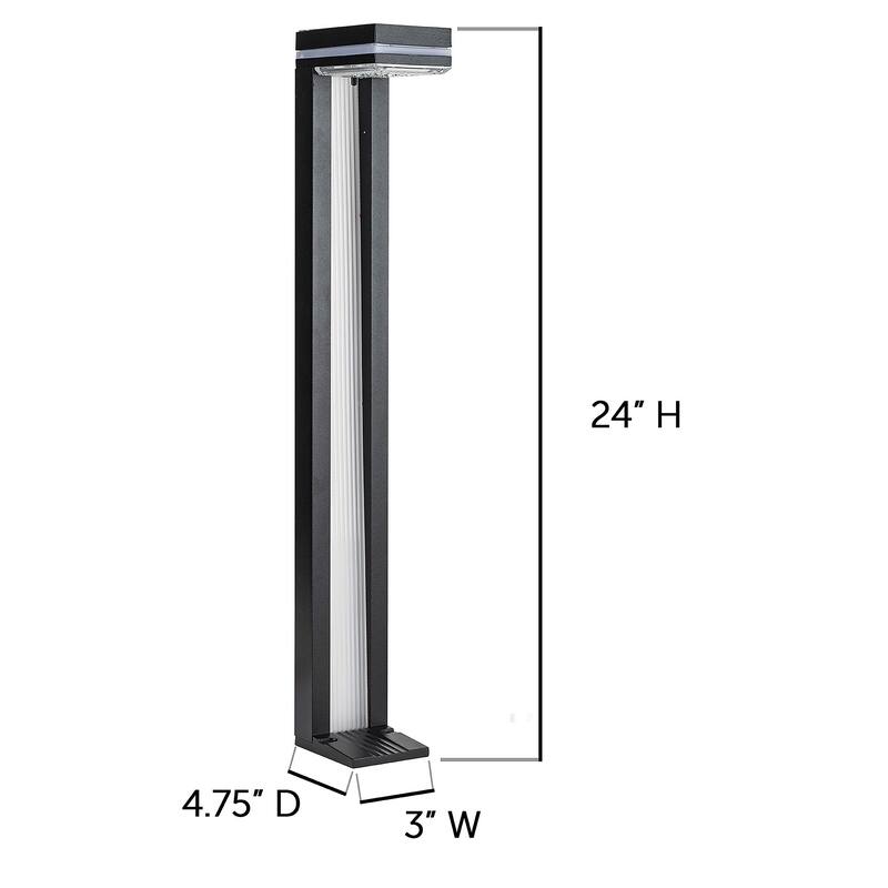 Sentry Modern 60 Lumens Solar LED Landscape Garden Pathway Light 2-Pk