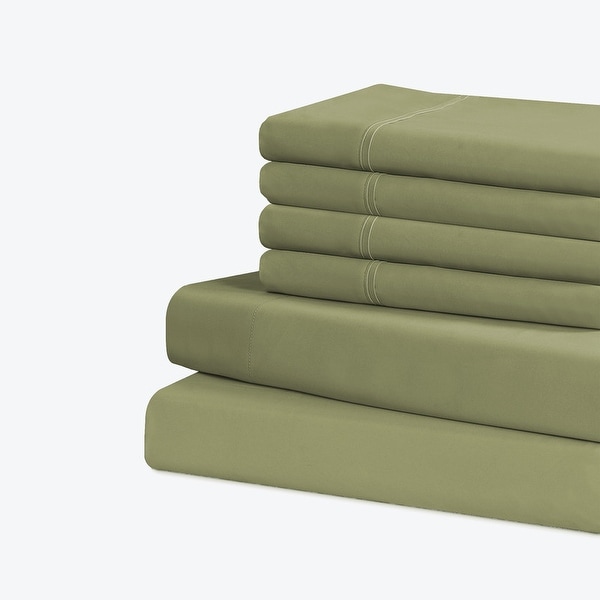 Swift Home Smart Sheets Bettlaken-Set – 3-teilig, Twin XL, Gebürstete Mikrofaser, Mit Seitentaschen