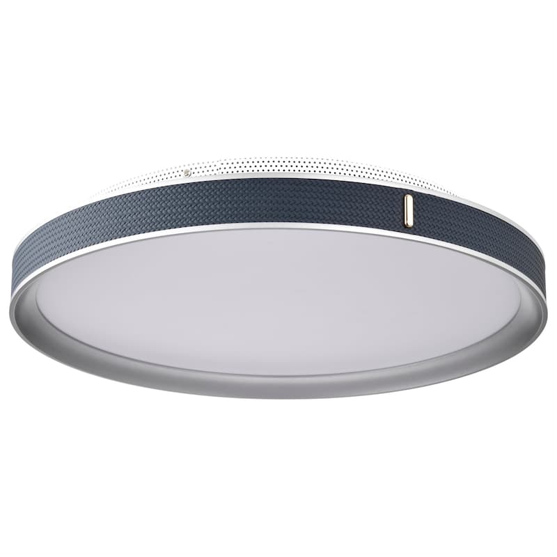 Nuvo Lighting 62/3002 Bandon 20" Wide Flush Mount Drum Ceiling Fixture - Gray / Blue
